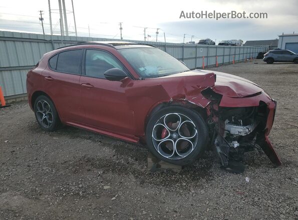 ZASPAKBN0M7D05471 2021 ALFA ROMEO STELVIO Red Przód prawy