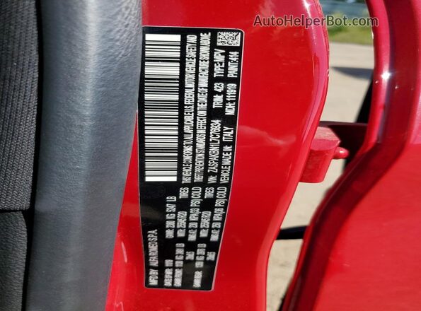 ZASPAKBN1L7C76934 2020 ALFA ROMEO STELVIO Red Vista interior de 360 grados