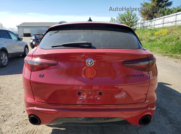 ZASPAKBN1L7C76934 2020 ALFA ROMEO STELVIO Red Vista trasera
