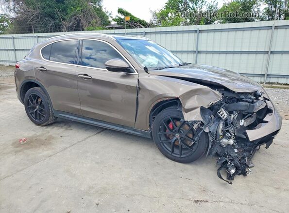 ZASPAKBN2K7C31225 2019 ALFA ROMEO STELVIO Tan Передня права чверть