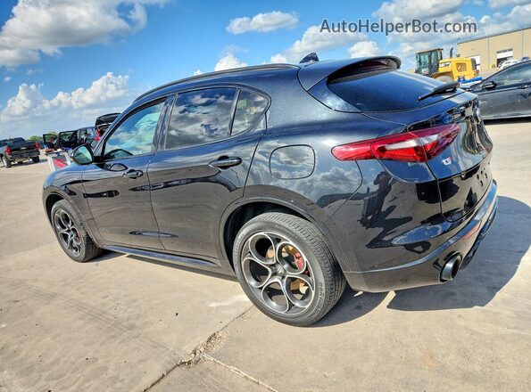 ZASPAKBN2N7D24704 2022 ALFA ROMEO STELVIO Black Trasero izquierdo