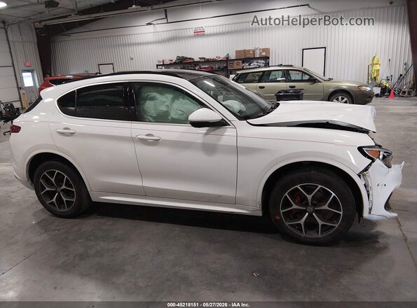 ZASPAKBN3M7D01267 2021 ALFA ROMEO STELVIO White Widok wnętrza z tyłu