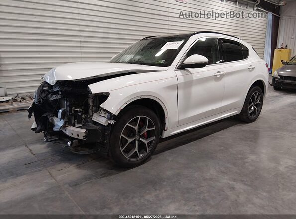 ZASPAKBN3M7D01267 2021 ALFA ROMEO STELVIO White Przód lewy