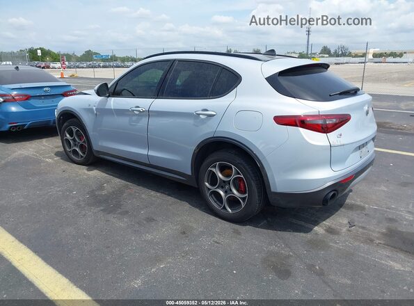 ZASPAKBN3N7D30186 2022 ALFA ROMEO STELVIO Silver Rear left