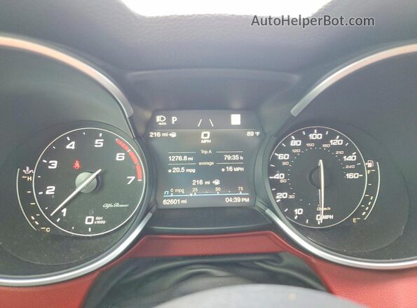 ZASPAKBN4M7D20099 2021 ALFA ROMEO STELVIO Silver ხელსაწყოთა პანელის ხედი