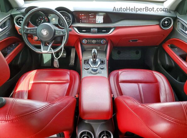ZASPAKBN4M7D20099 2021 ALFA ROMEO STELVIO Silver წინა პანელის ხედი