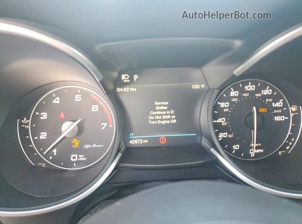 ZASPAKBN4P7D55021 2023 ALFA ROMEO STELVIO White Вид щитка приладів