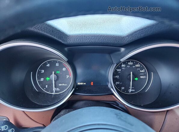 ZASPAKBN6M7D20685 2021 ALFA ROMEO STELVIO White Вид щитка приладів