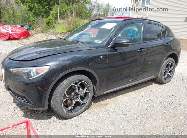 ZASPAKBN7N7D38775 2022 ALFA ROMEO STELVIO Gray Передня ліва чверть