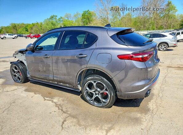 ZASPAKBN7P7D59189 2023 ALFA ROMEO STELVIO Gray Trasero izquierdo