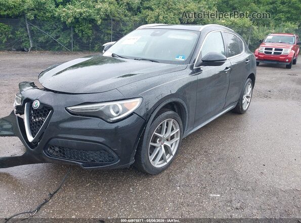 ZASPAKBNXK7C30887 2019 ALFA ROMEO STELVIO Black Vista tres cuartos delantera izquierda