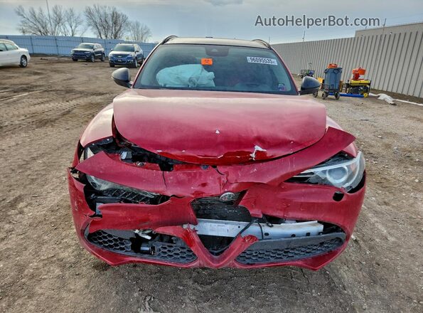 ZASPAKBNXM7D13528 2021 ALFA ROMEO STELVIO Red Դիմացի տեսք