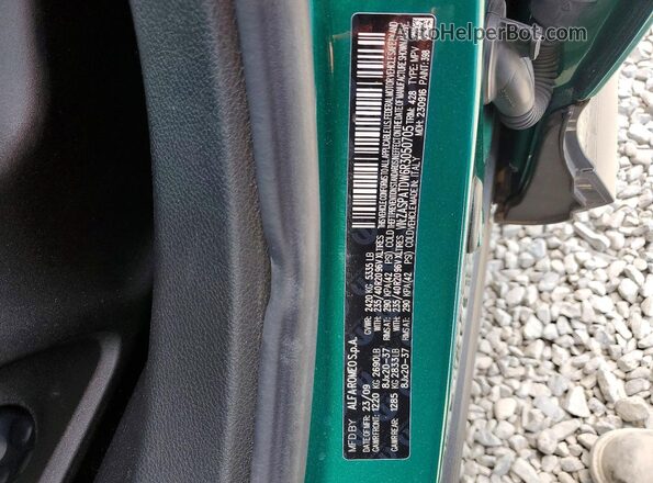 ZASPATDW6R3050705 2024 ALFA ROMEO OTHER Green 360 interior view