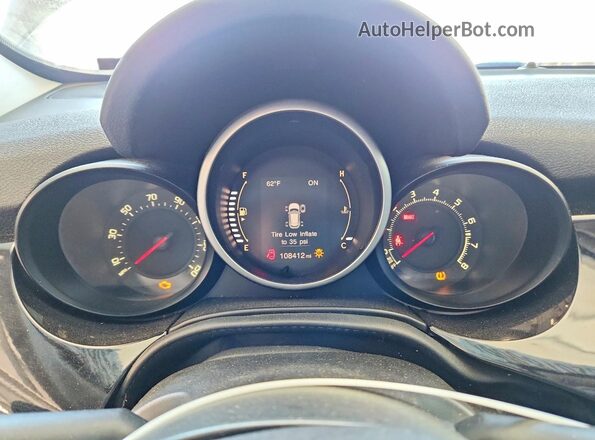 ZFBCFXAW5GP358884 2016 FIAT 500X Black Widok zestawu wskaźników