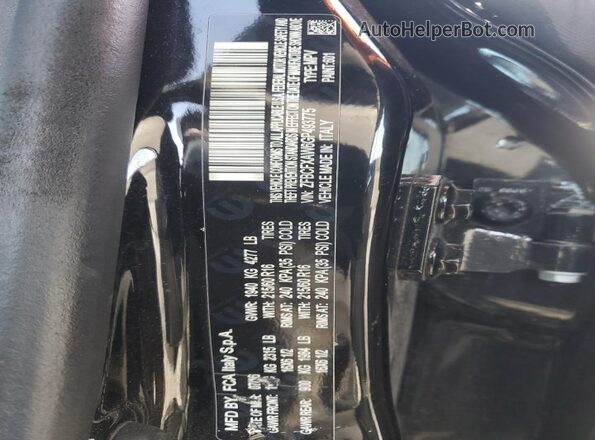 ZFBCFXAW6GP493775 2016 FIAT 500X Black VIN sticker view