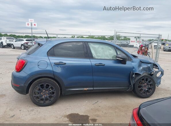 ZFBCFXCB1JP703085 2018 FIAT 500X Blue უკანა სალონის ხედი