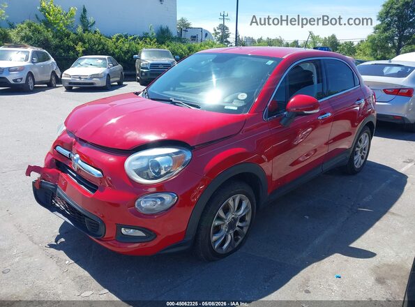ZFBCFXDB8HP517505 2017 FIAT 500X Red Առջևի ձախ երեք քառորդ տեսարան