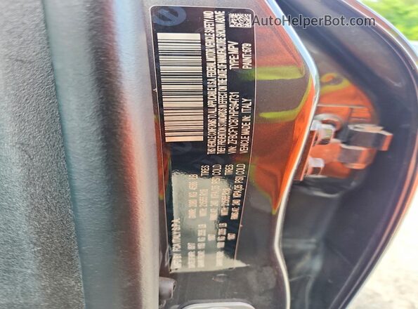 ZFBCFYCB7HP594731 2017 FIAT 500X Gray Widok naklejki z numerem VIN