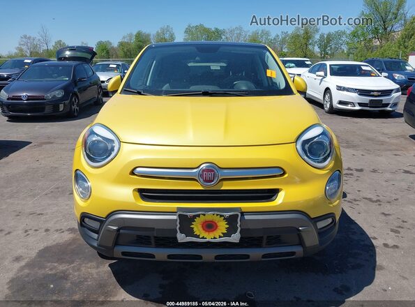 ZFBCFYCT3GP478997 2016 FIAT 500X Yellow Widok zestawu wskaźników