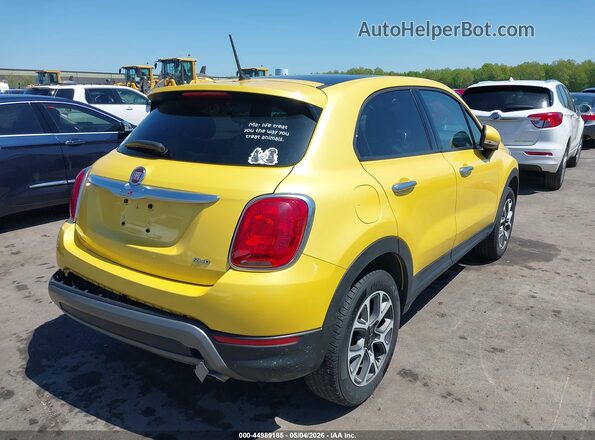 ZFBCFYCT3GP478997 2016 FIAT 500X Yellow Tył prawy