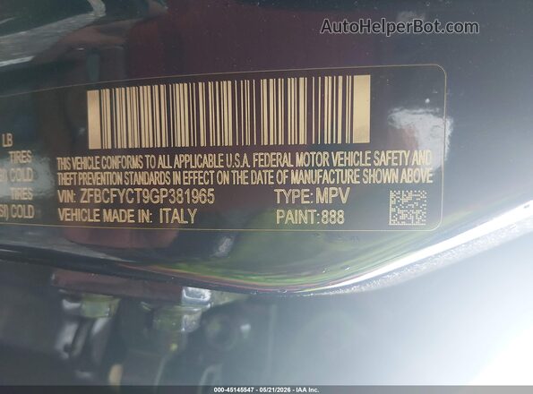 ZFBCFYCT9GP381965 2016 FIAT 500X Синий Вид подкапотного пространства