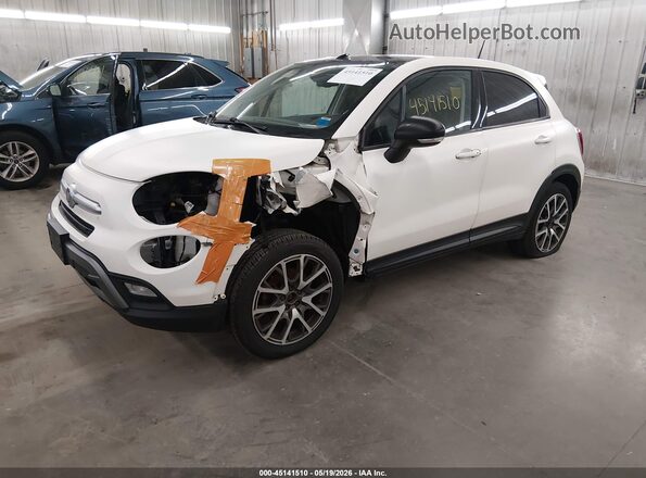 ZFBCFYET0GP334557 2016 FIAT 500X White Առջևի ձախ երեք քառորդ տեսարան