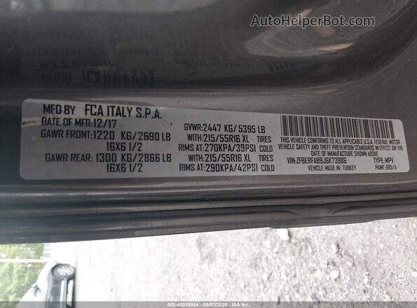 ZFBERFAB9J6K73986 2018 RAM PROMASTER CITY Gray Շարժիչի բաժամունքի տեսք