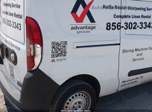 ZFBERFABXH6E34648 2017 RAM PROMASTER CITY White 