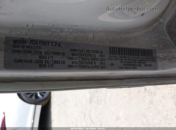 ZFBERFBB5H6F44506 2017 RAM PROMASTER CITY White Engine compartment view