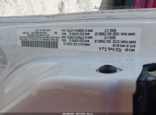 ZFBERFBB7H6D87285 2017 RAM PROMASTER CITY White Вид підкапотного простору