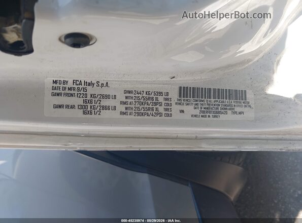 ZFBERFBTXG6B15420 2016 RAM PROMASTER CITY White 