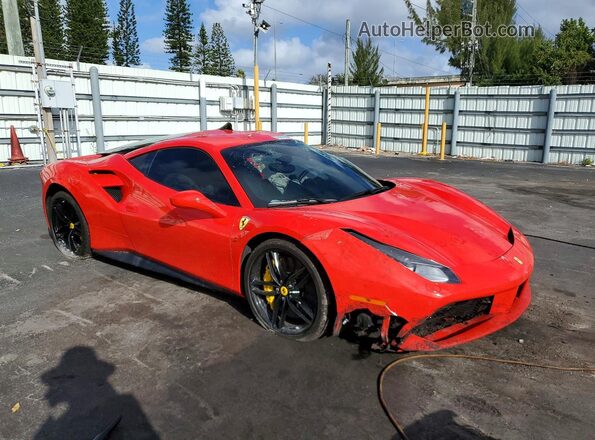 ZFF79ALA5G0217425 2016 FERRARI 488 Красный Передняя правая четверть
