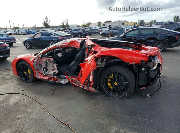 ZFF79ALA5G0217425 2016 FERRARI 488 Красный Задняя левая четверть
