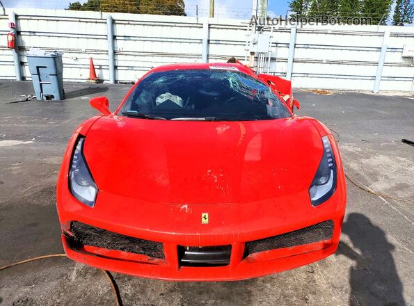 ZFF79ALA5G0217425 2016 FERRARI 488 Красный Вид спереди
