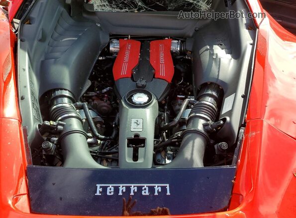 ZFF79ALA5G0217425 2016 FERRARI 488 Красный Вид задней части салона