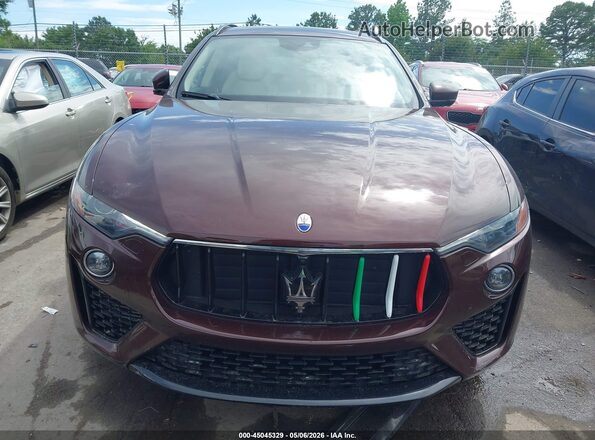 ZN661XUS0KX333979 2019 MASERATI LEVANTE Dark Brown Вид задней части салона