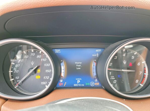ZN661YUS0KX334152 2019 MASERATI LEVANTE Blue Widok zestawu wskaźników