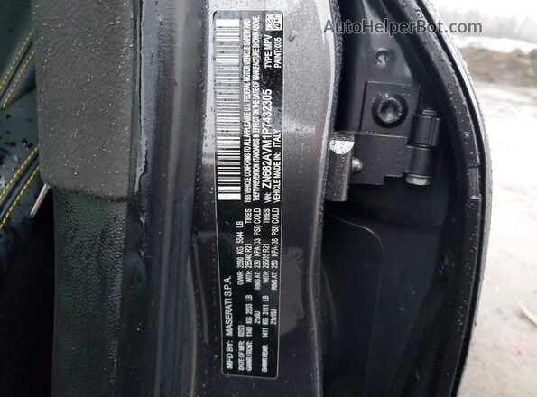 ZN682AVM1P7432305 2023 MASERATI GRECALE Charcoal Вид наклейки з VIN-кодом