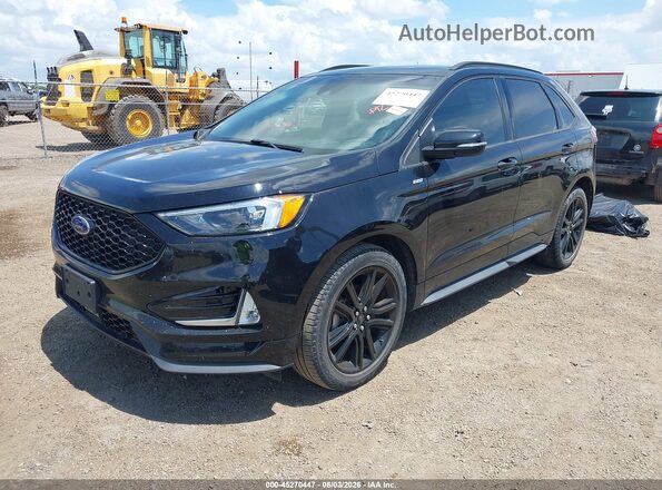 2FMPK3J95LBB15764 2020 FORD EDGE Black წინა მარცხენა ხედი სამი მეოთხედიდან