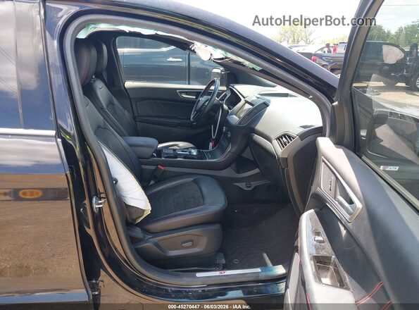 2FMPK3J95LBB15764 2020 FORD EDGE Black წინა სალონის ხედი