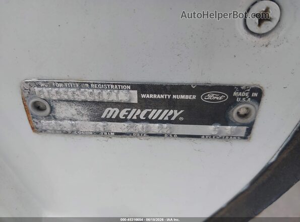 0000008F93F590213 1970 MERCURY COUGAR Белый Вид подкапотного пространства