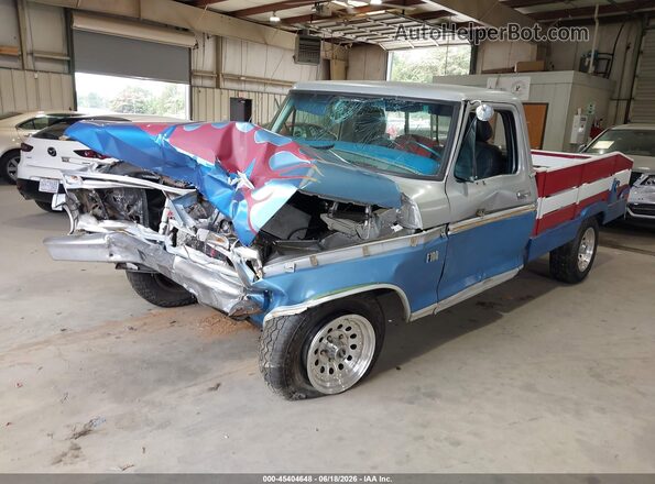 000000F10HNS42713 1974 FORD F100 Синий Передняя левая четверть