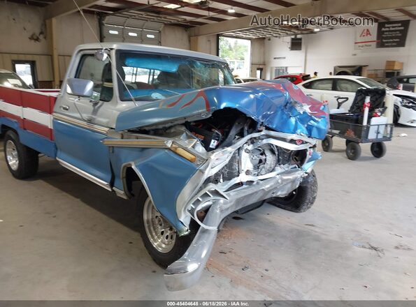 000000F10HNS42713 1974 FORD F100 Синий Вид спереди