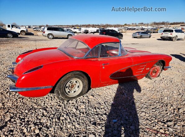 00867S109919 1960 CHEVROLET CORVETTE Красный Задняя правая четверть