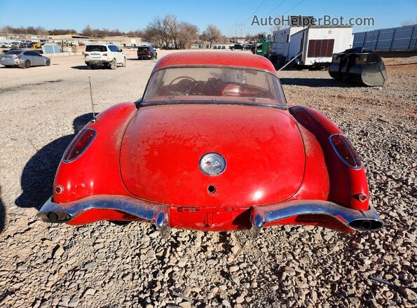 00867S109919 1960 CHEVROLET CORVETTE Красный Вид сзади