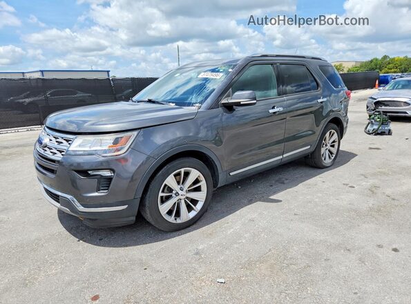 1FM5K7F82KGB41521 2019 FORD EXPLORER Gray Tył lewy
