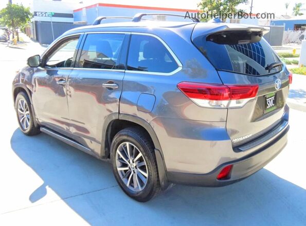 5TDJZRFH7JS847401 2018 TOYOTA HIGHLANDER Gray წინა ხედი