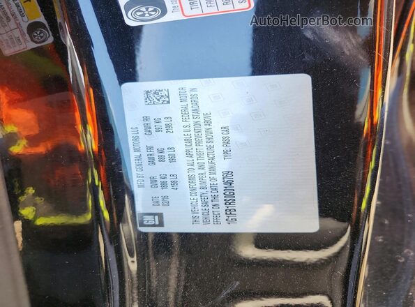 1G1FB1RS0G0146769 2016 CHEVROLET CAMARO Black Вид наклейки з VIN-кодом