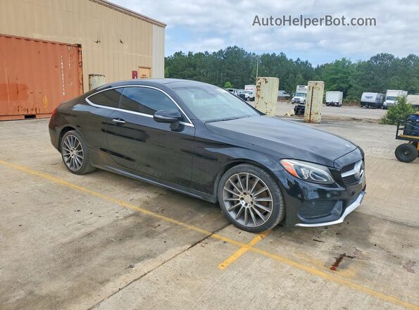 WDDWJ4JB2HF360545 2017 MERCEDES-BENZ C Black Widok z przodu