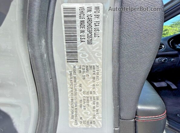 1C4RDHDG9PC557550 2023 DODGE DURANGO Gray 